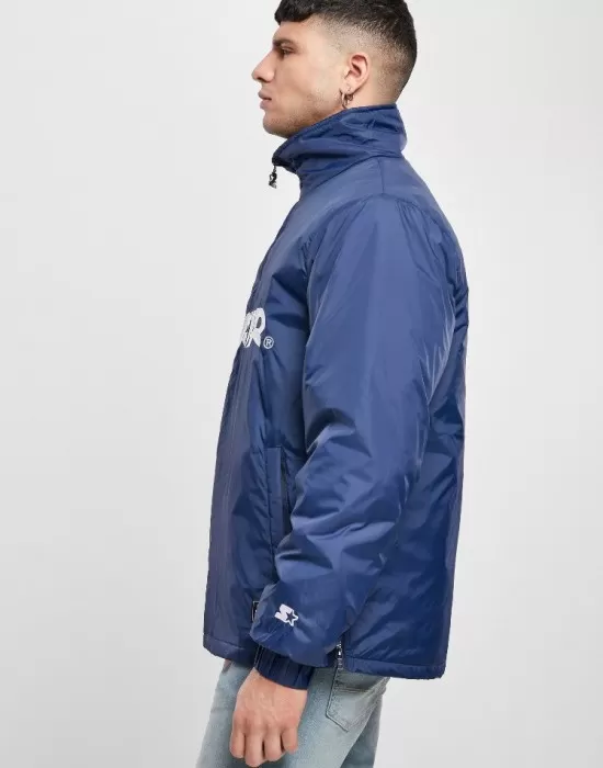 Мъжко яке STARTER Logo Half Zip в син цвят, Зимни якета - Hoodstyle.bg