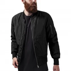 Мъжко черно яке тип бомбър Urban Classics blk/blk