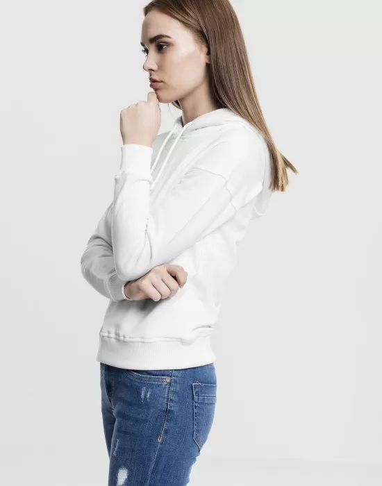 Дамски суичър в бяло Urban Classics Ladies Hoody, Суичъри - Hoodstyle.bg