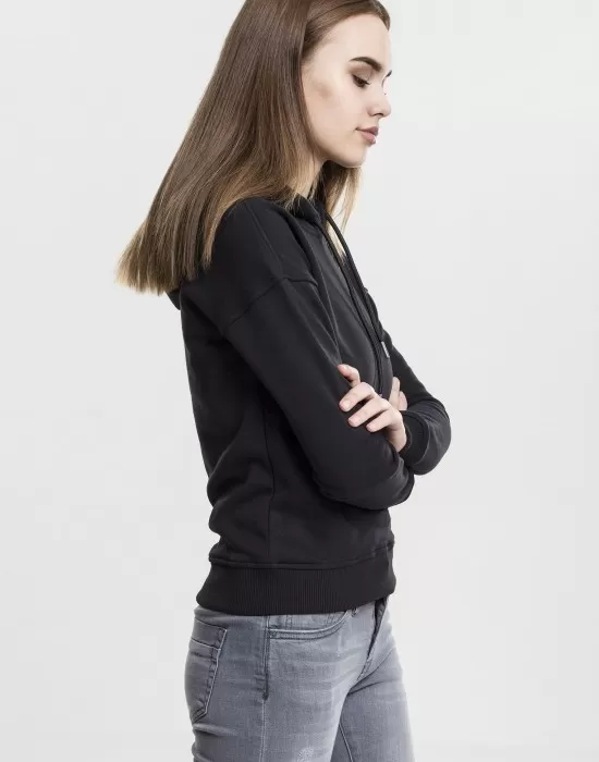 Дамски суичър в черно Urban Classics Ladies Hoody, Суичъри - Hoodstyle.bg