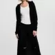 Дамска жилетка в черен цвят Urban Classics Ladies Hooded Feather Cardigan black, Жилетки - Hoodstyle.bg