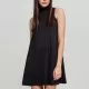 Дамска мини рокля в черен цвят Urban Classics Ladies A-Line Turtleneck Dress black, Рокли - Hoodstyle.bg