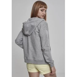 Дамски сив суичър с цип Urban Classics