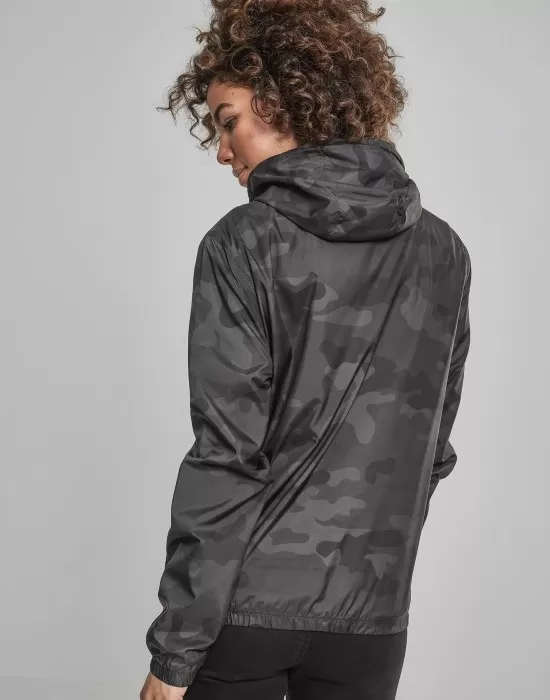 Дамско яке в камуфлажен цвят от Urban Classics Ladies Camo Pull Over, Якета - Hoodstyle.bg