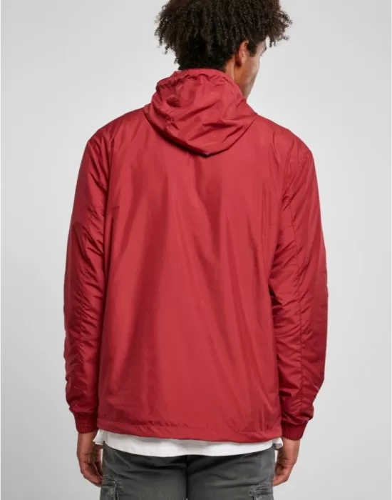Мъжко червено яке без закопчаване Urban Classics brickred, Якета Пролет / Есен - Hoodstyle.bg