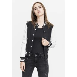 Дамско колежанско яке в черно и бяло от Urban Classics Ladies 