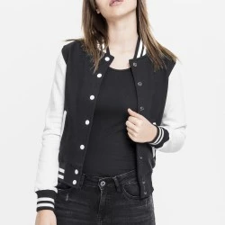 Дамско колежанско яке в черно и бяло от Urban Classics Ladies 