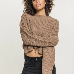 Дамска блуза в бежово от Urban Classics Ladies Wide Oversize Sweater 