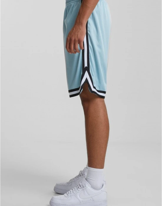 Мъжки къси панталони в морско син цвят Urban Classics Stripes