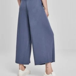 Дамски панталон в сив цвят Urban Classics Ladies Modal Culotte vintageblue 