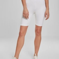 Дамски къс клин с висока талия в бял цвят Urban Classics Ladies High Waist Cycle Shorts 