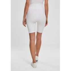 Дамски къс клин с висока талия в бял цвят Urban Classics Ladies High Waist Cycle Shorts 