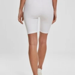 Дамски къс клин с висока талия в бял цвят Urban Classics Ladies High Waist Cycle Shorts 