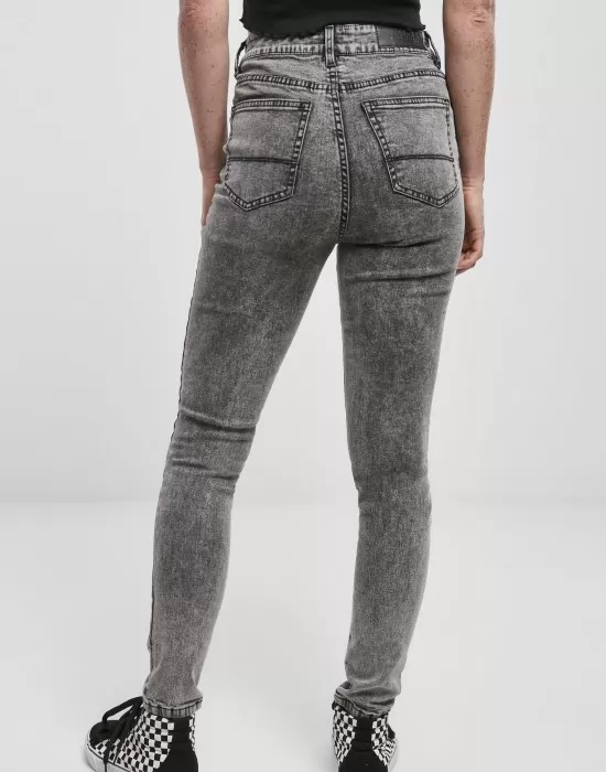 Дамски дънки в черно от Urban Classics Ladies High Waist Skinny, Дънки - Hoodstyle.bg