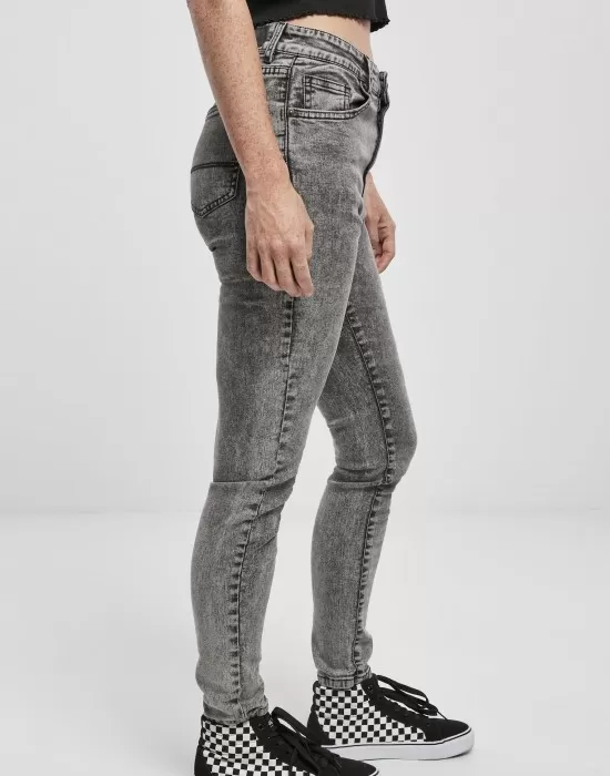 Дамски дънки в черно от Urban Classics Ladies High Waist Skinny, Дънки - Hoodstyle.bg