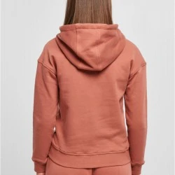 Дамски суичър в цвят праскова Urban Classics Ladies Organic Hoody