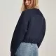 Къс дамски пуловер Urban Classics в тъмно синьо, Блузи - Hoodstyle.bg