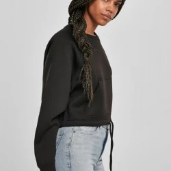 Къс дамски пуловер Urban Classics в черно