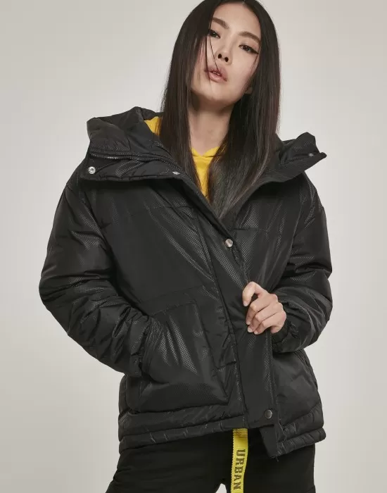Дамско яке в черно Urban Classics Ladies Oversized Hooded Puffer, Якета - Hoodstyle.bg