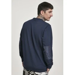 Мъжка блуза в тъмносиньо Urban Classics Military Crew 