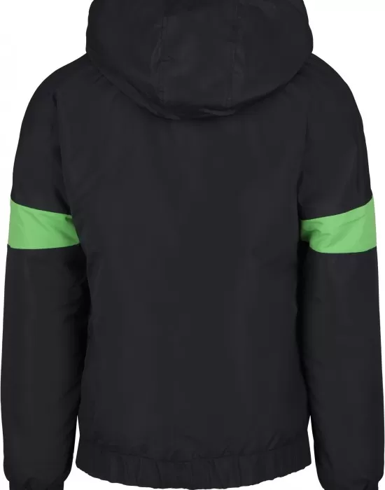 Мъжко яке в черно от Urban Classics Neon Mix Pull Over Jacket, Якета Пролет / Есен - Hoodstyle.bg