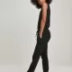 Дамски гащеризон с дантела в черен цвят Urban Classics Ladies Lace Block Jumpsuit, Панталони - Hoodstyle.bg