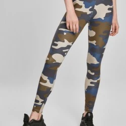 Дамски клин в камуфлажен цвят Urban Classics Ladies summerolive camo