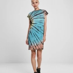 Дамска рокля Urban Classics Ladies Tie Dye Dress black 