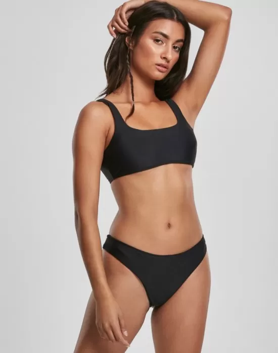 Дамски бански в черно Urban Classics Ladies Tanktop Bikini, Бански - Hoodstyle.bg