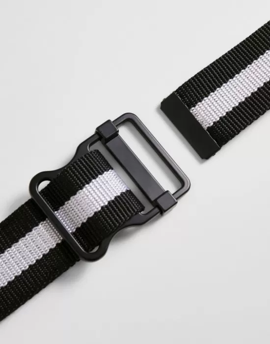 Колан в черно и бяло Urban Classics Easy Belt, Колани - Hoodstyle.bg