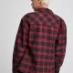 Дамска карирана риза в тъмносиньо и червено Urban Classics Ladies Oversized Overshirt midnightnavy/red, Жилетки - Hoodstyle.bg