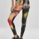 Дамски клин в черно и тъмнорозово от Urban Classics Ladies Tie Dye High Waist Leggings, Клинове - Hoodstyle.bg