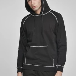 Мъжки суичър в черно Urban Classics Contrast Stitching Hoody