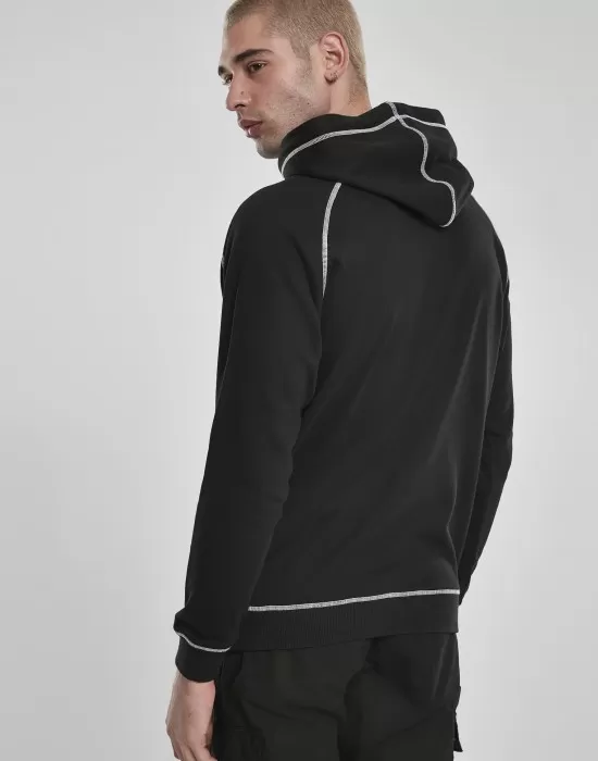 Мъжки суичър в черно Urban Classics Contrast Stitching Hoody, Суичъри - Hoodstyle.bg