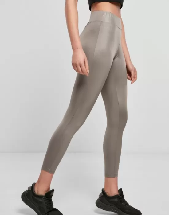 Дамски клин в сив цвят Urban Classics Ladies Imitation Leather Leggings, Клинове - Hoodstyle.bg