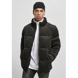 Мъжко яке черно Urban Classics Boxy Corduroy Puffer