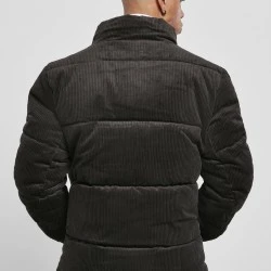 Мъжко яке черно Urban Classics Boxy Corduroy Puffer