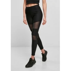 Дамски клин в черно от Urban Classics Ladies Tech Mesh Rib 