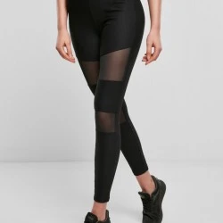 Дамски клин в черно от Urban Classics Ladies Tech Mesh Rib 