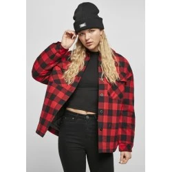 Дамска леко подплатена риза в червено Ladies Flanell Padded Overshirt 