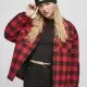 Дамска леко подплатена риза в червено Ladies Flanell Padded Overshirt, Якета - Hoodstyle.bg