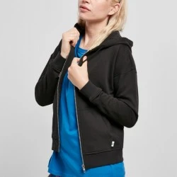 Дамски суичър в черен цвят Urban Classics от органичен памук