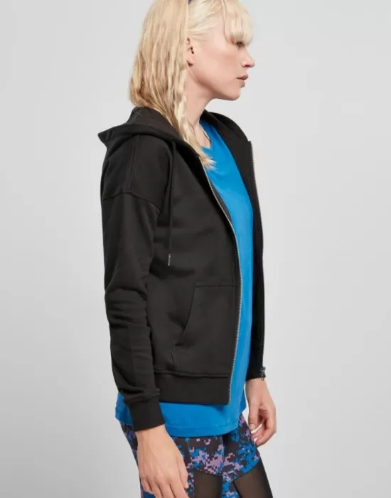 Дамски суичър в черен цвят Urban Classics от органичен памук, Суичъри - Hoodstyle.bg