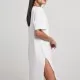 Дамска рокля в бял цвят Urban Classics от органичен памук, Рокли - Hoodstyle.bg