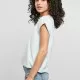 Дамска тениска в светлосин меланж Urban Classics, Тениски - Hoodstyle.bg