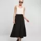 Дамска пола в черен цвят Urban Classics Viscose Midi, Поли - Hoodstyle.bg