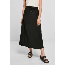 Дамска пола в черен цвят Urban Classics Viscose Midi 