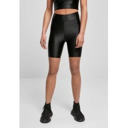 Дамски къс клин в черен цвят Urban Classics Shiny Metallic