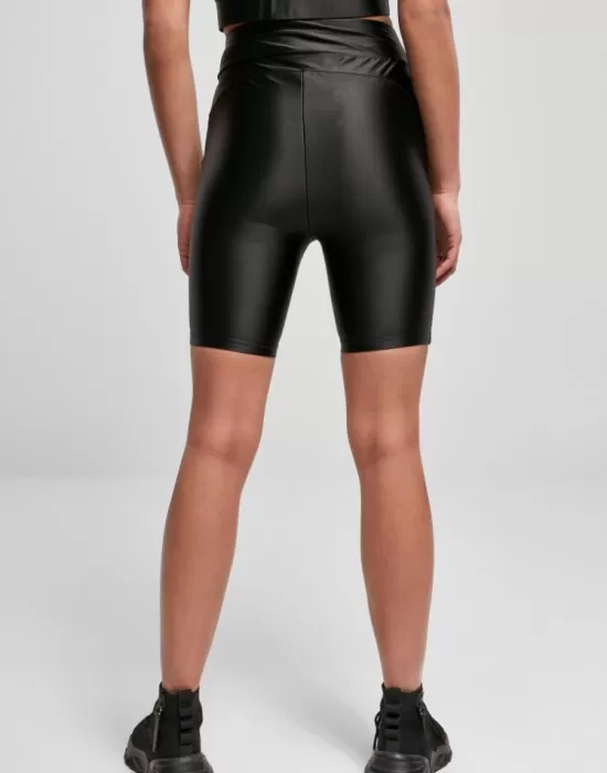 Дамски къс клин в черен цвят Urban Classics Shiny Metallic, Клинове - Hoodstyle.bg