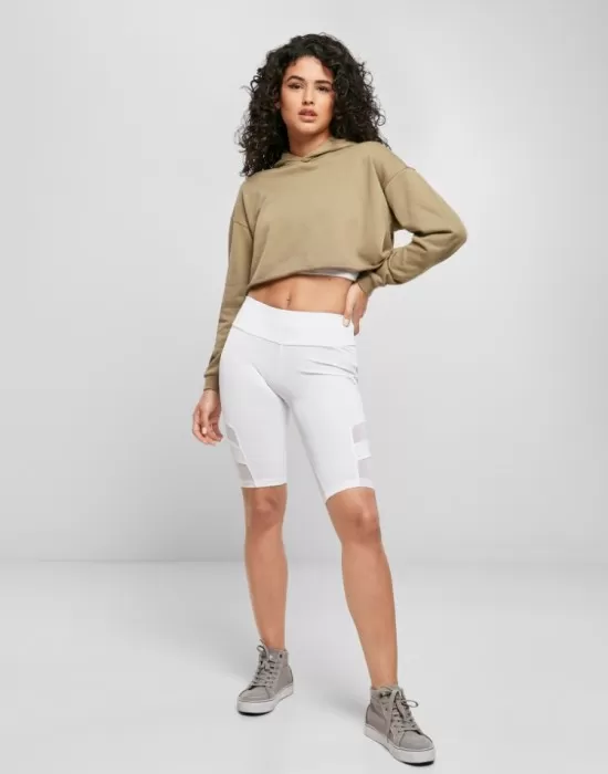 Дамски къс суичър в цвят каки Urban Classics, Суичъри - Hoodstyle.bg